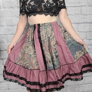 Vintage Tater Sax whimsigoth/dark fairycore skirt